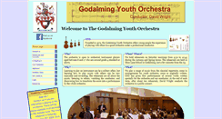 Desktop Screenshot of godalmingyouthorchestra.org.uk